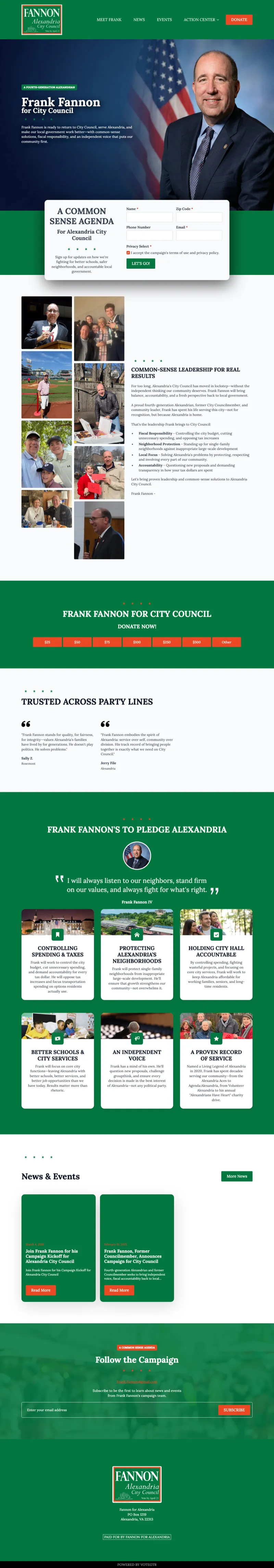 Frank Fannon — desktop view