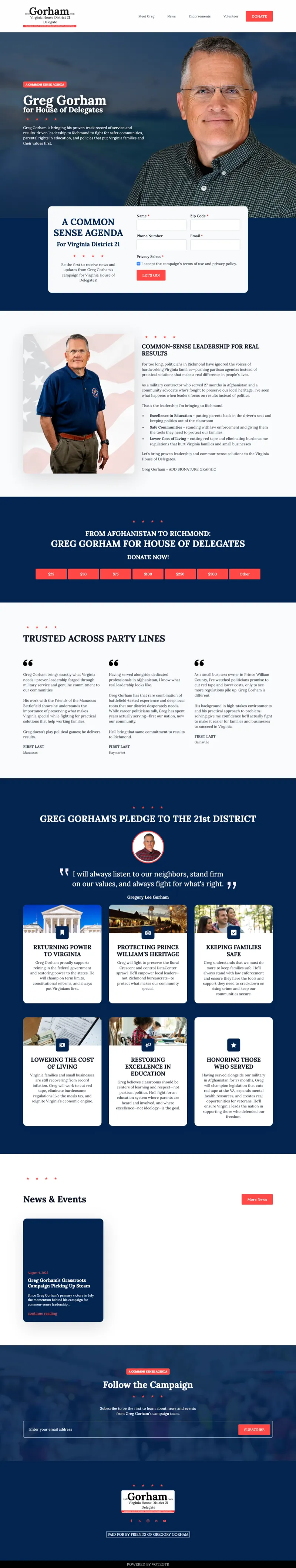 Greg Gorham — desktop view